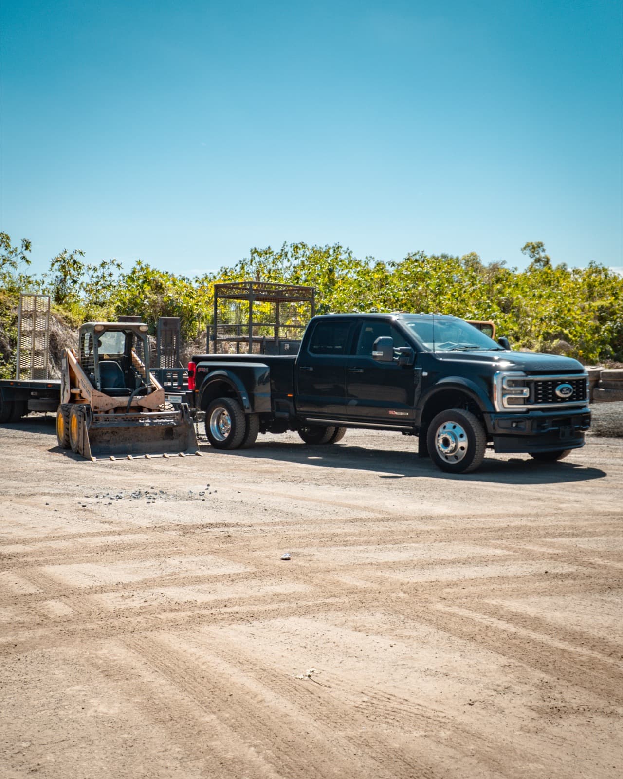 ATA-converted Ford F-450 at a customer's plant-hire yard
